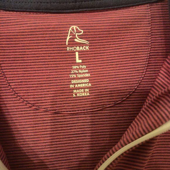 Rhoback Red Zip Pullover - Picture 6 of 6